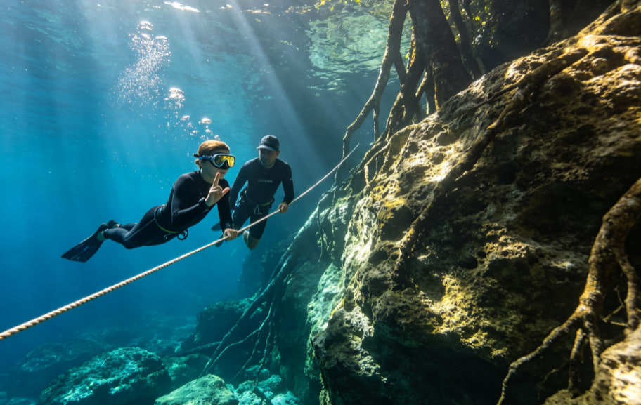 Freediving en cenote